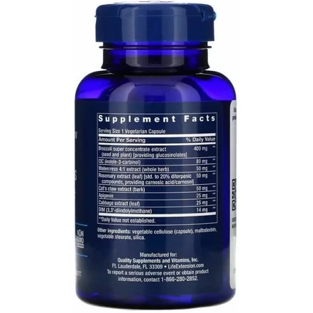 Екстракт хрестоцвітих потрійної дії Triple Action Cruciferous Vegetable Extract 60 вегетаріанських капсул: ціни та характеристики