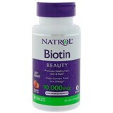 Дієтична добавка Natrol Біотин, 10000 мкг, 60 таблеток