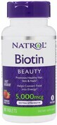 Диетическая добавка Natrol Биотин, 5000 мкг, 90 таблеток