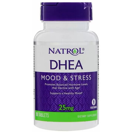 Дієтична добавка Natrol Дегідроепіандростерон, 25 мг, 90 таблеток