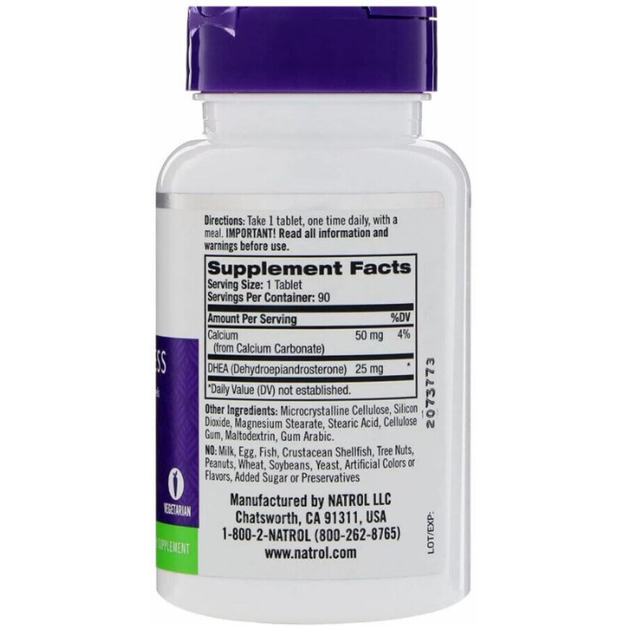 Диетическая добавка Natrol Дегидроэпиандростерон, 25 мг, 90 таблеток: цены и характеристики