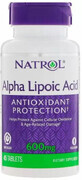 Диетическая добавка Natrol Альфа-липоевая кислота, 600 мг, 45 таблеток