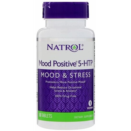 Дієтична добавка Natrol 5-гідрокситриптофан, 50 таблеток