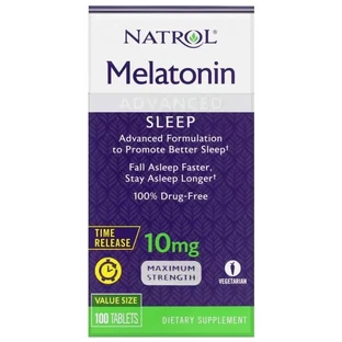 Диетическая добавка Natrol Мелатонин, 10 мг, 100 таблеток