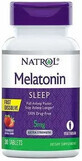 Дієтична добавка Natrol Мелатонін швидкорозчинний, смак полуниці, 5 мг, 30 таблеток
