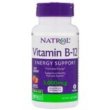 Диетическая добавка Natrol Витамин В12, вкус клубники, 5000 мкг, 100 таблеток