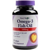 Диетическая добавка Natrol Омега-3, 1000 мг, 60 гелевых капсул