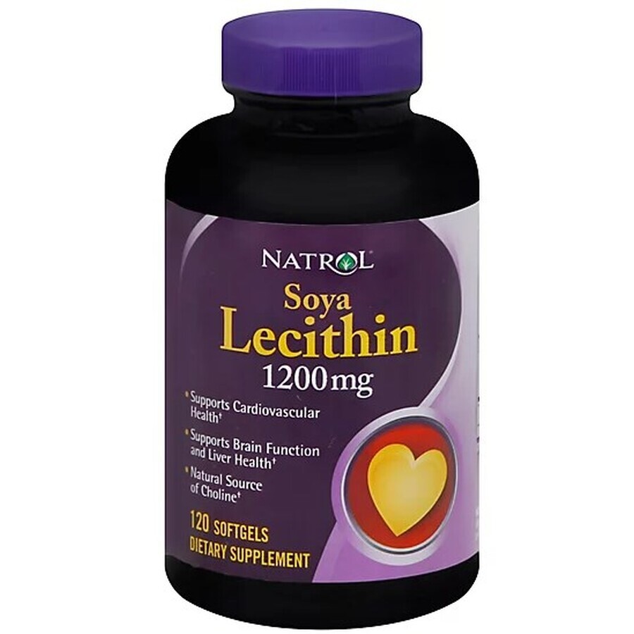 Диетическая добавка Natrol Лецитин, 1200 мг, 120 капсул: цены и характеристики