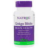 Диетическая добавка Natrol Гинкго билоба, 120 мг, 60 капсул