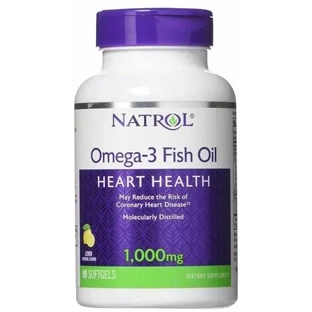 Диетическая добавка Natrol Рыбий жир Омега-3, 1000 мг, 90 капсул