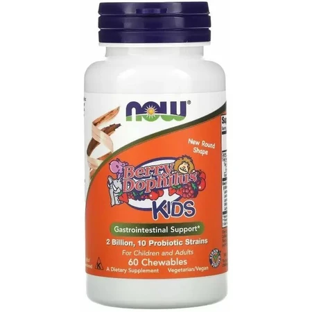 Дієтична добавка Now Foods Пробіотики, 2 млрд, 60 жувальних таблеток: ціни та характеристики