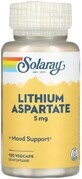 Дієтична добавка Solaray Літій, 5 мг, 100 капсул