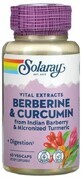 Диетическая добавка Solaray Берберин и куркумин, 60 вегетарианских капсул