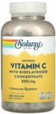 Диетическая добавка Solaray Витамин С и биофлавоноидный концентрат, 500 мг, 250 вегетарианских капсул