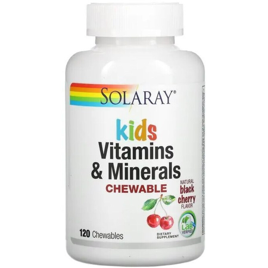Диетическая добавка Solaray Мультивитамины для детей, 120 таблеток: цены и характеристики