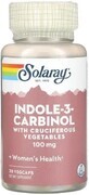 Дієтична добавка Solaray Індол-3-карбінол, підтримка балансу естрогену, 100 мг, 30 вегетаріанських капсул