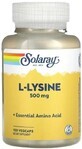 Диетическая добавка Solaray L-лизин, 500 мг, 120 капсул.