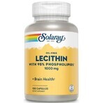 Диетическая добавка Solaray Лецитин из сои, 1000 мг, 100 капсул: цены и характеристики