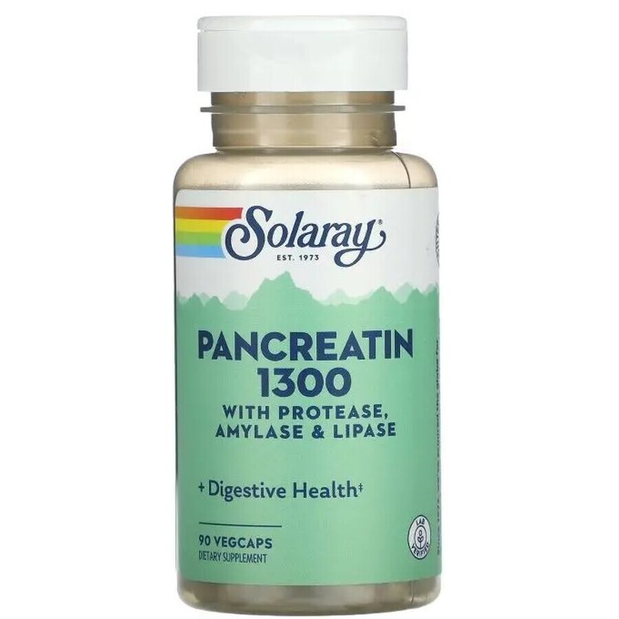 Дієтична добавка Solaray Панкреатин, 90 капсул: ціни та характеристики