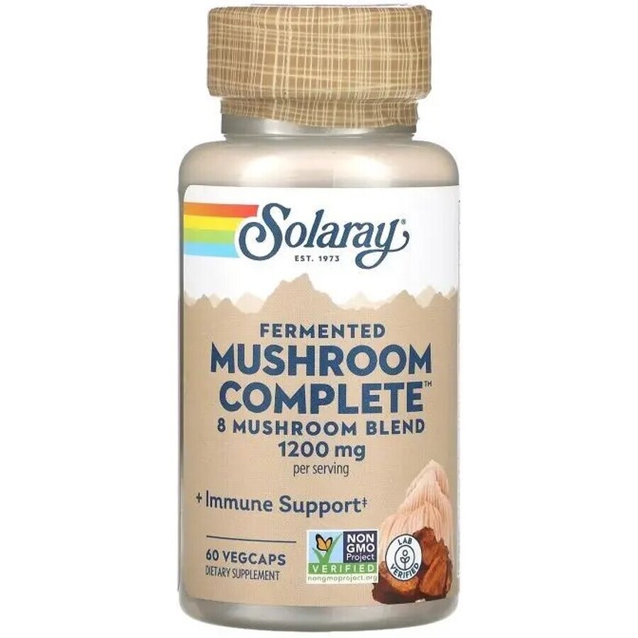 Диетическая добавка Solaray Лечебные грибы, 600 мг, 60 вегетарианских капсул: цены и характеристики