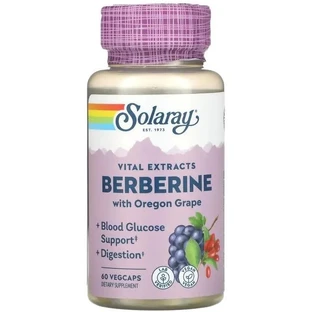 Берберин с орегонским виноградомSolaray Berberine with Oregon Grape, екстракт корня, 60 вегетарианских капсул