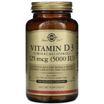 Дієтична добавка Solgar Вітамін Д3, 5000 МО, 240 вегетаріанських капсул: ціни та характеристики