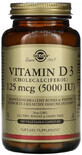 Диетическая добавка Solgar Витамин Д3, 5000 МЕ, 240 вегетарианских капсул