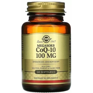 Дієтична добавка Solgar Коензим Q10, 100 мг, 60 гелевих капсул