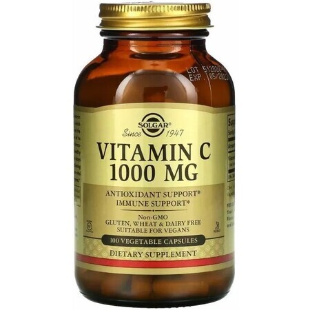 Дієтична добавка Solgar Вітамін С, 1000 мг, 100 вегетаріанських капсул