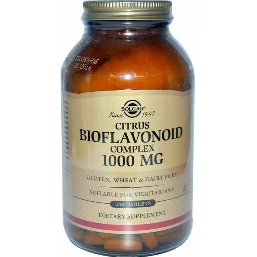 Диетическая добавка Solgar Биофлавоноиды, 1000 мг, 250 таблеток: цены и характеристики