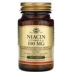 Дієтична добавка Solgar Вітамін В3, 100 мг, 100 таблеток: ціни та характеристики