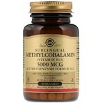 Дієтична добавка Solgar Вітамін В12 (метилкобаламін), 5000 мкг, 60 таблеток: ціни та характеристики
