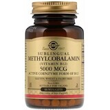 Диетическая добавка Solgar Витамин В12 (метилкобаламин), 5000 мкг, 60 таблеток