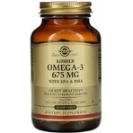Дієтична добавка Solgar Омега-3 кошерний, 675 мг, 50 гелевих капсул: ціни та характеристики