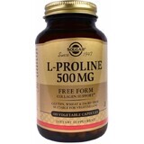 Диетическая добавка Solgar L-пролин, 500 мг, 100 вегетарианских капсул.