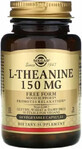 Диетическая добавка Solgar L-теанин, 150 мг, 60 вегетарианских капсул