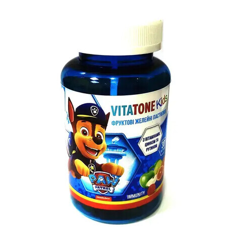 Vitatone Kids Immunity Paw Patrol желейные пастилки с витаминами, цинком и рутином №30