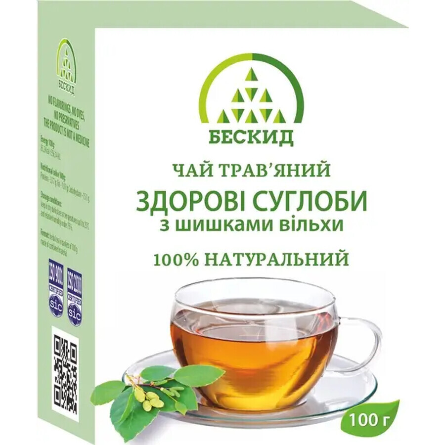 Чай трав'яний Здорові суглоби з шишками вільхи Бескид 100 г: ціни та характеристики