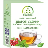 Чай трав'яний Бескид Здорові судини з м'ятою і плодами глоду, 100 г