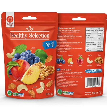 Смесь орехов и фруктов WINWAY (Винвей) без сахара Healthy Selection №4 100 г: цены и характеристики