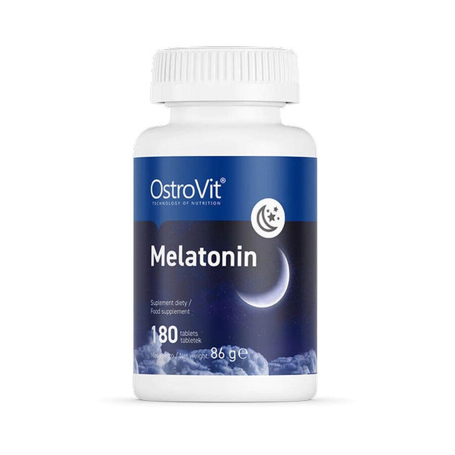 OstroVit Melatonin Мелатонін, табл. №180 : ціни та характеристики