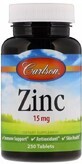 Диетическая добавка Carlson Labs Цинк, 15 мг, 250 таблеток