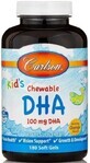 Диетическая добавка Carlson Labs Рыбий жир для детей, апельсин, 100 мг, 180 гелевых капсул