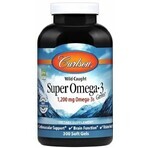 Дієтична добавка Carlson Labs Омега-3, риб'ячий жир, 1200 мг, 300 гелевих капсул: ціни та характеристики
