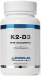 Диетическая добавка Douglas Laboratories Витамины К2 Д3 с астаксантином, 30 вегетарианских капсул