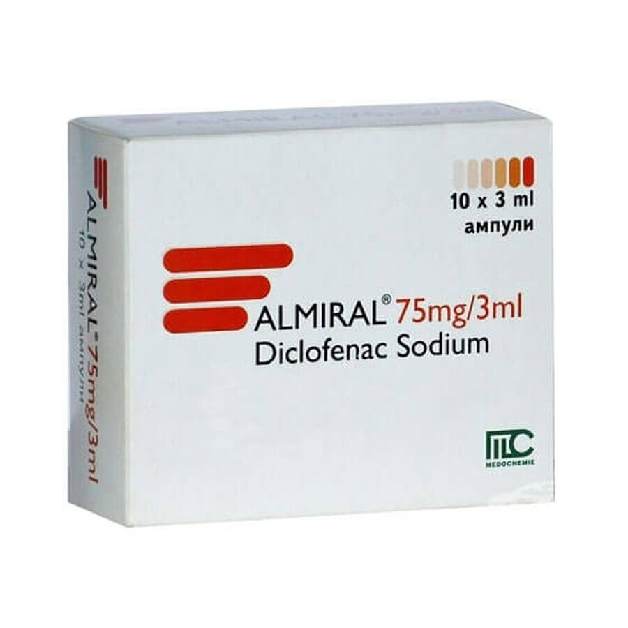 Алмирал раствор д/ин. 75 мг амп. 3 мл №10