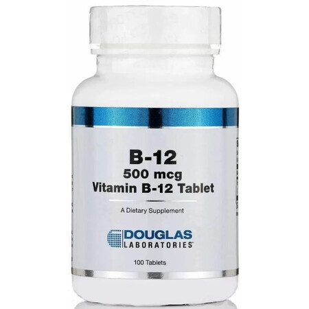 Дієтична добавка Douglas Laboratories Вітамін В12, 500 мкг, 100 таблеток