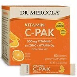 Дієтична добавка Dr. Mercola Вітамін С + цинк + Д3, смак апельсина, 60 стиків