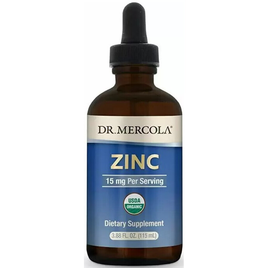 Дієтична добавка Dr. Mercola Цинк, 15 мг, 115 мл: ціни та характеристики