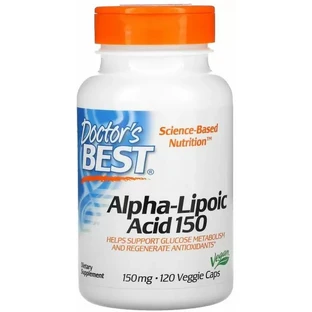Диетическая добавка Doctor's Best Альфа-липоевая кислота, 150 мг, 120 капсул